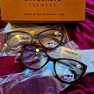 GINGEREYE Reading glasses +1.50 set of 2
